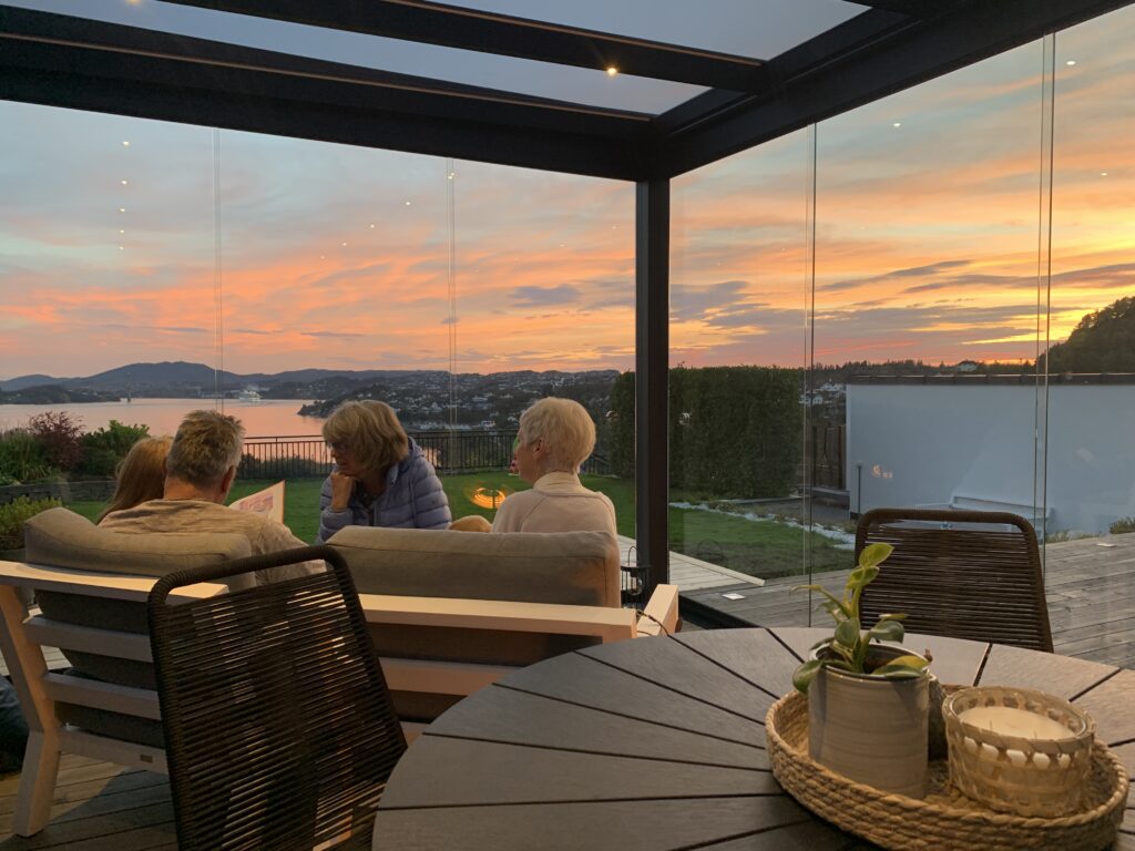 Pergola med glasstak 5