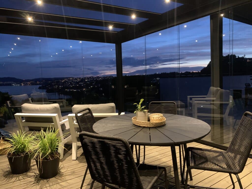 Pergola med glasstak 6