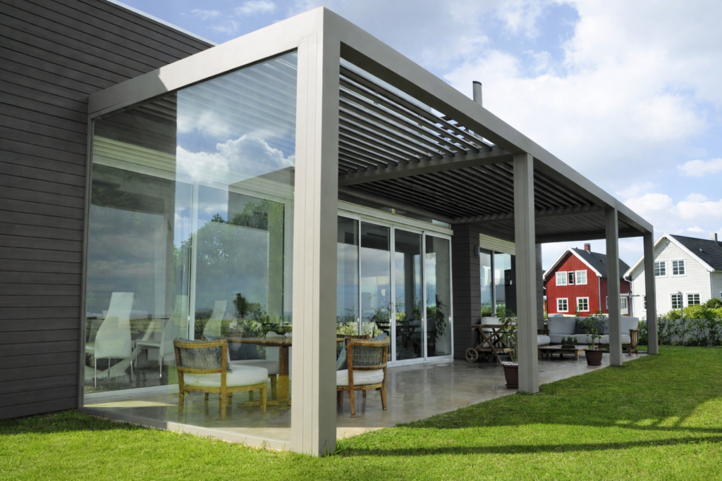 Pergola med lamell 3