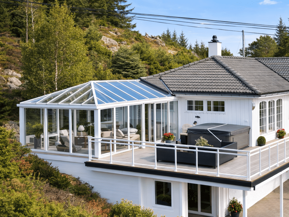 Uteplass inspirasjon: Moderne løsninger fra Veranda for nordisk klima og funksjonelle uterom Inspirasjon til uteplass - Skreddersydde pergolaer